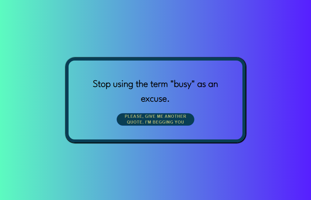 Random Quote Generator project